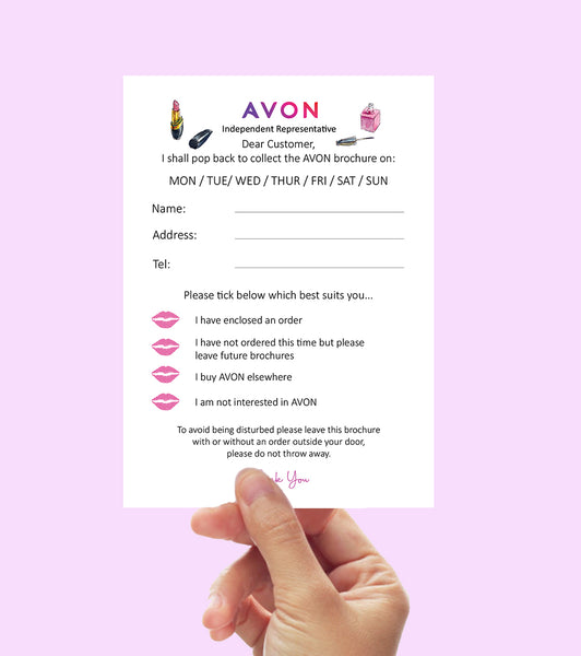 #1005 - Avon Canvassing leaflets - A6