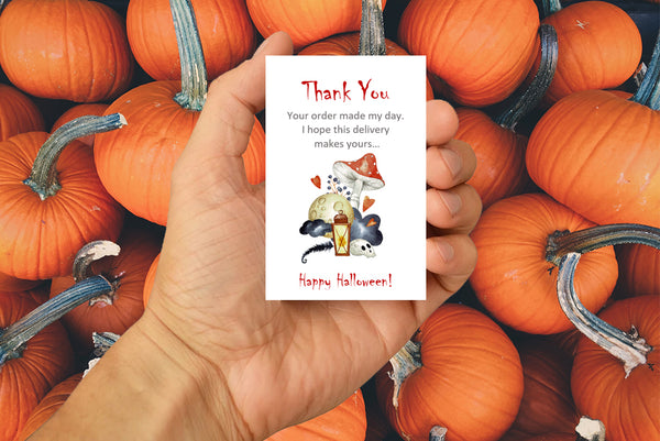 #1023 - Halloween Thank You Cards x 10