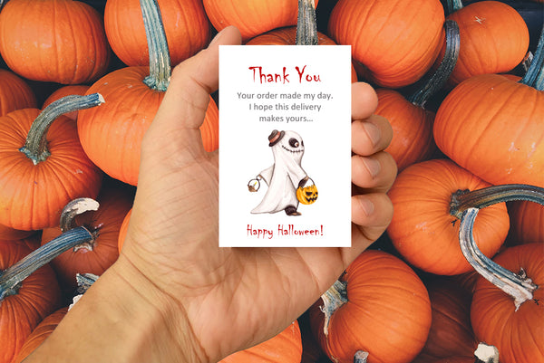 #1024 - Halloween Thank You Cards x 10