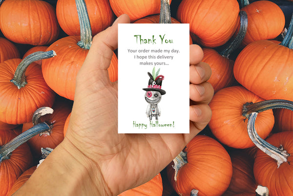 #1027 - Halloween Thank You Cards x 10