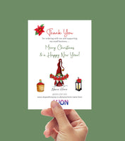 #1034 - Christmas Thank You Card - A6