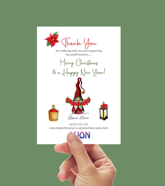 #1034 - Christmas Thank You Card - A6