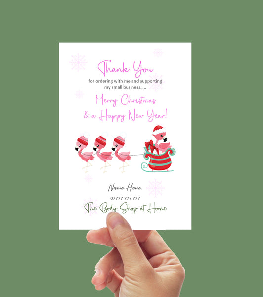 #1038 - Christmas Thank You Card The Body Shop - A6