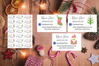 #1068 - Detail labels x 21 - Christmas