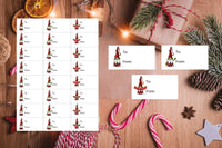 #1155 - 24 x Christmas Gonk labels