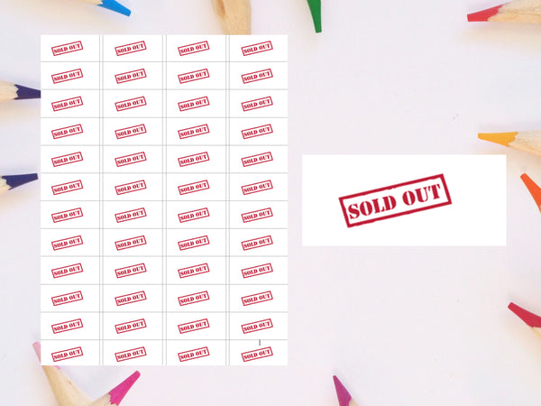 #1178 - 48 x Sold out Stickers