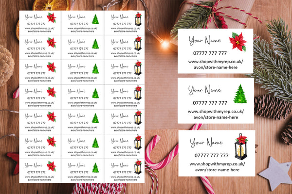 #1191 - Detail labels x 21 - Christmas