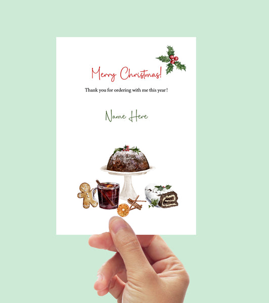 #1226 - Christmas Thank You Card  - A6