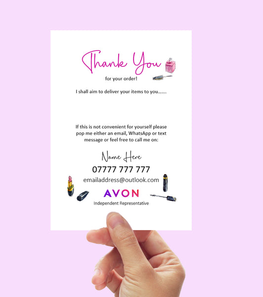 #1303 - Avon Delivery Card A6