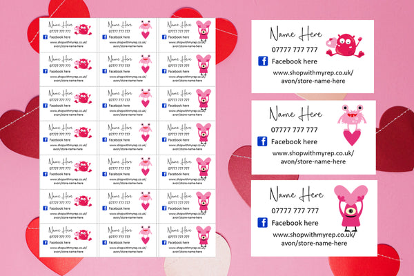 #1315 - Valentine's Detail labels x 21