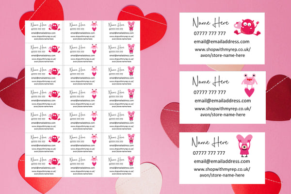 #1316 - Valentine's Details labels x 21