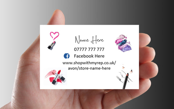 #1572 - Double Sided Avon Business Card - Downloadable File - Print at home