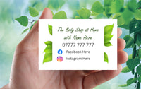 #1594 - The Body Shop - Single Sided Business Cards - Downloadable PDF