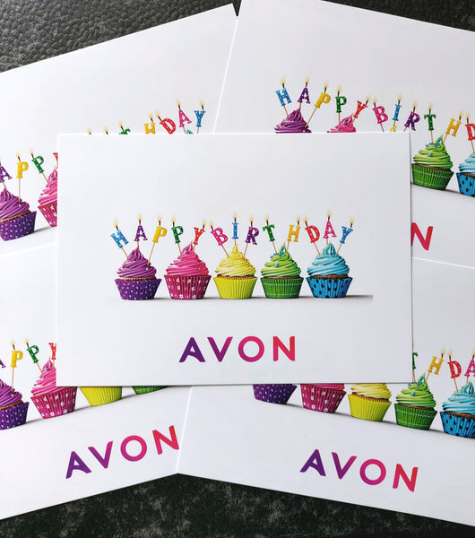 #1367 - Avon Happy Birthday Postcard - A6 Landscape