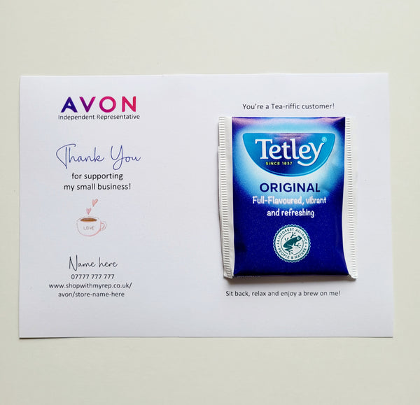 #1480 - Avon Thank You - Tea Bag card
