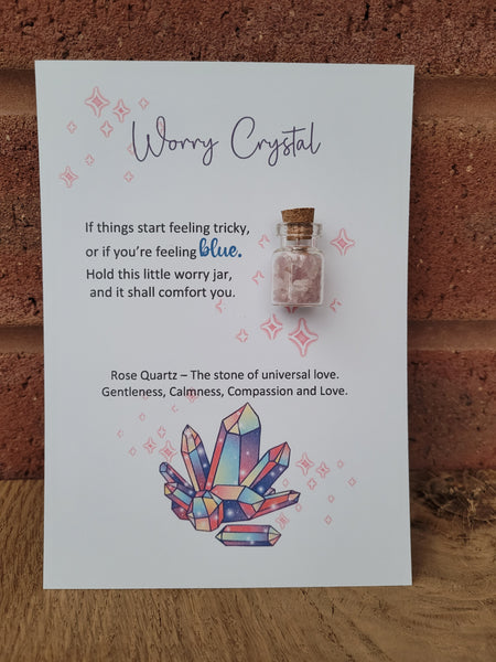 #9012 - Worry Crystal - Rose Quartz
