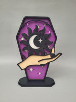 #5034 - Moon in Hand Display - Purple