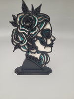#5057 - Day of the Dead Lady Display - Teal