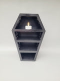 #5029 - Coffin Display Shelves - Black with skulls
