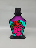 #5048 - Heart in a Bottle - Purple / Teal