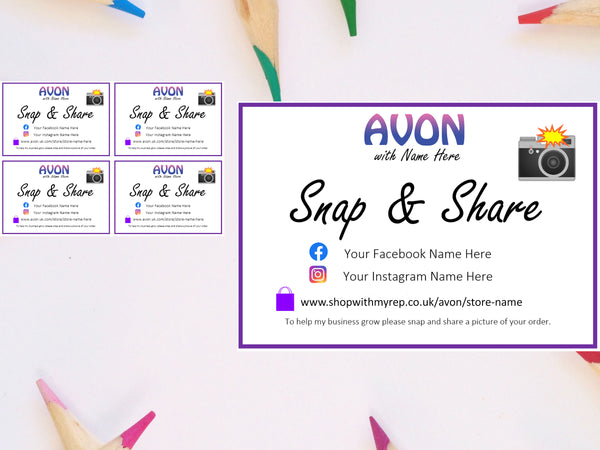 #667 - AVON Snap & Share x 4 Uncut