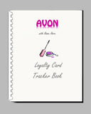 #681 - AVON - 50 page Loyalty Card Tracker book