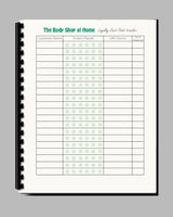 #684 - The Body Shop- 100 page Loyalty Card Tracker book