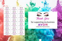 #731 - Avon Thank You labels x 21