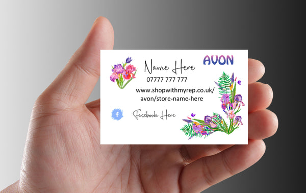 #820 - Avon Single Sided Business Cards