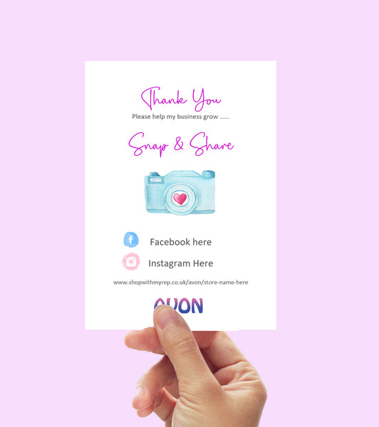 #846 - Snap & Share Card - A6