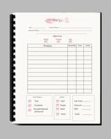 #893 -  - 50 page customer order book