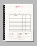#893 -  - 50 page customer order book