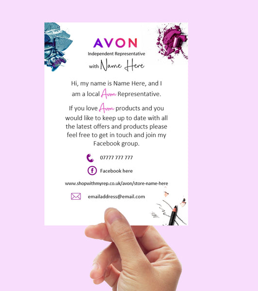 #901 - Avon Canvassing Cards - A6