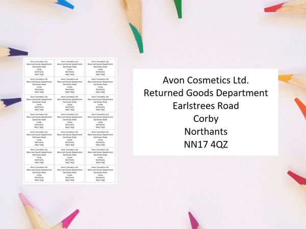 #903 - Avon Returns Address