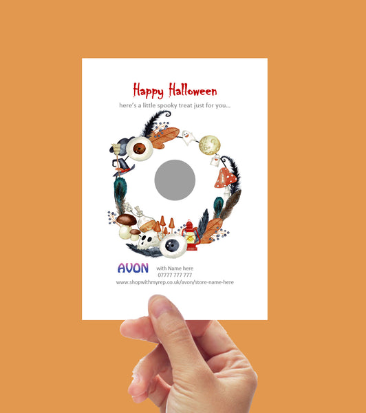 #905 - A6 Large Halloween Scratch Card - Avon