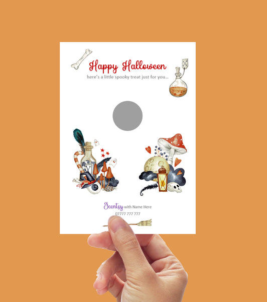 #910 - A6 Large Halloween Scratch Card - Scentsy