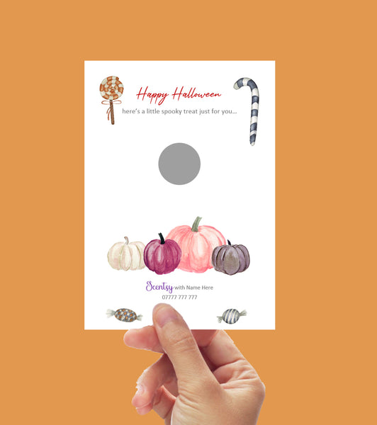 #916 - A6 Large Halloween Scratch Card - Scentsy