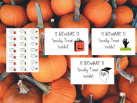 #923 - 21 x Halloween Treat inside labels