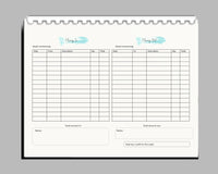 #943 - Weekly Accounts Book - 60 pages