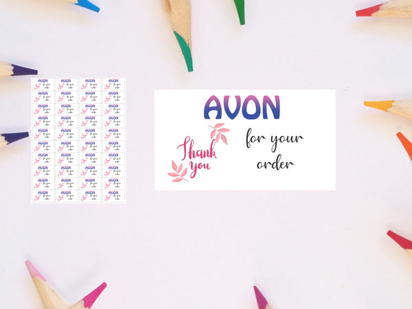 #965 - 40 x Avon Thank You labels