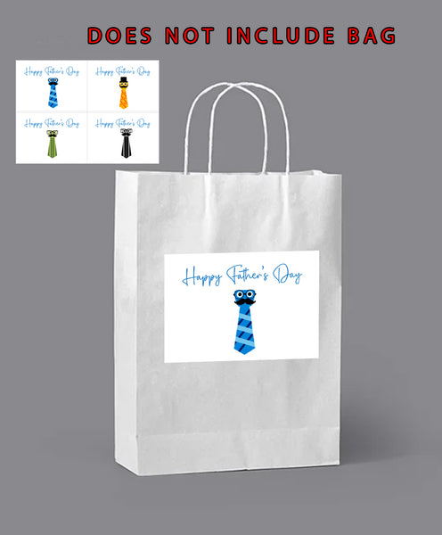 #973 - 4 x Bag labels - Father's Day