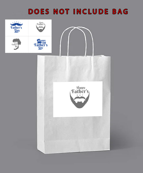 #974 - 4 x Bag labels - Father's Day