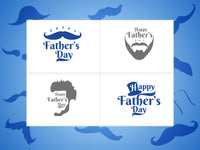 #974 - 4 x Bag labels - Father's Day