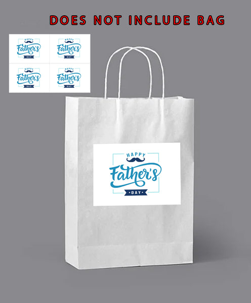 #975 - 4 x Bag labels - Father's Day