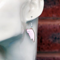 #8010 - Cat Earrings - Pink