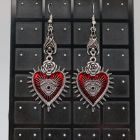 #8031 - Heart Eye Earrings