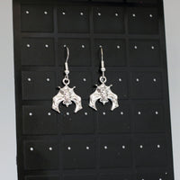 #8023 - Hanging Bat Earrings