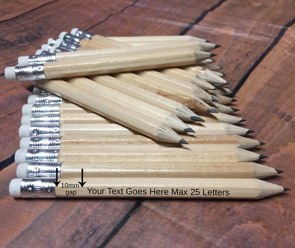 Laser Engraved Pencils Double Sided